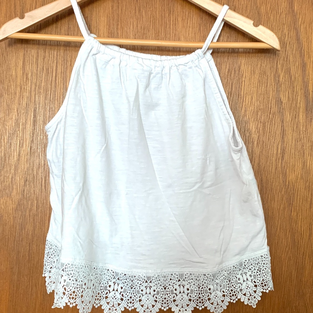 white tank top